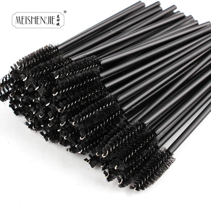 MEISHENJIE Hot Sale Eyelashes Brush Comb 5-50 PCS Eye Lashes Extension Mascara Wands Makeup Professional Makeup Beauty Tools