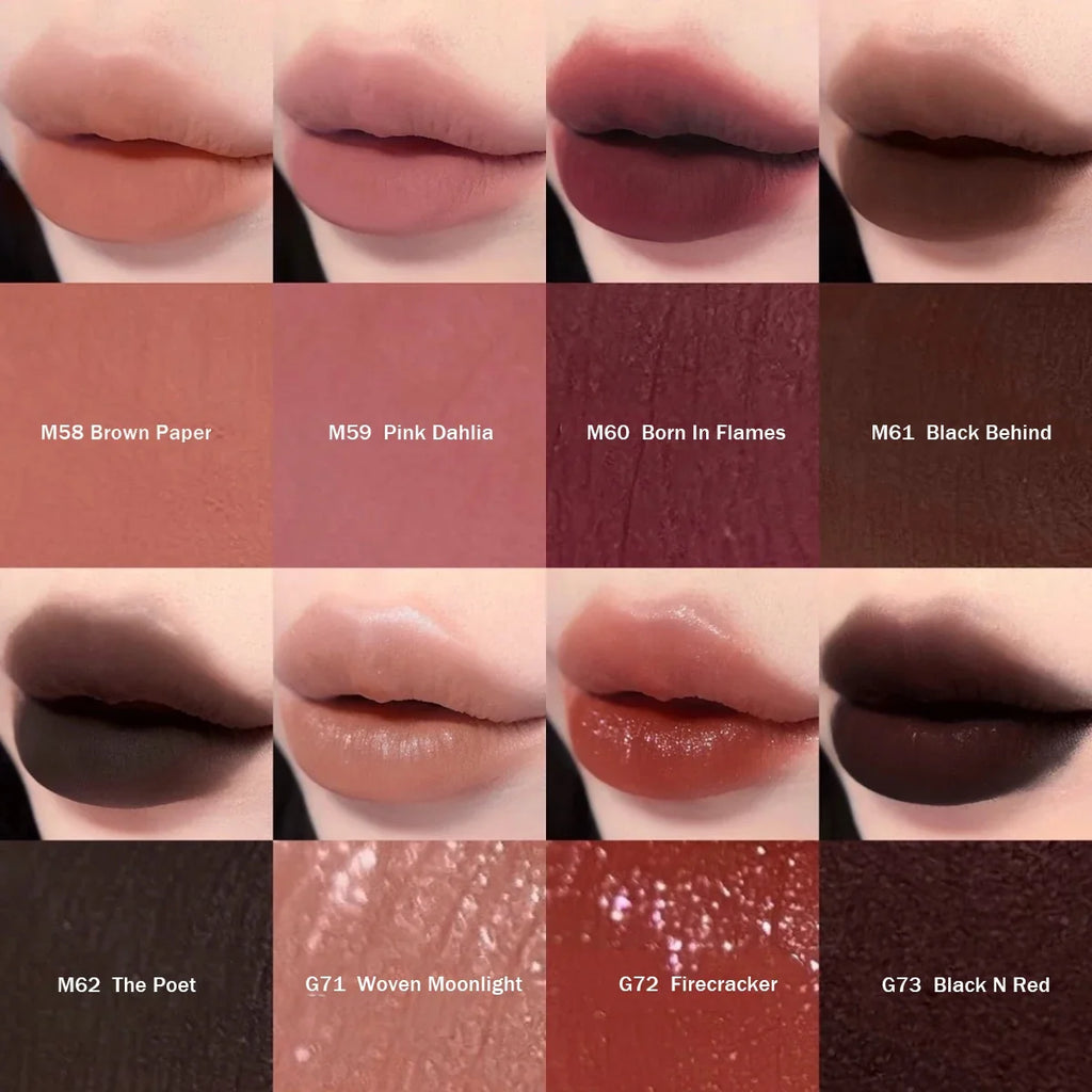 Girlcult Love Whisper Matte Lip Stain,Velvet Matte Texture,Lightweight Non-Drying,Soft-Focus Matte Finish,Edgy Makeup Looks,Gift
