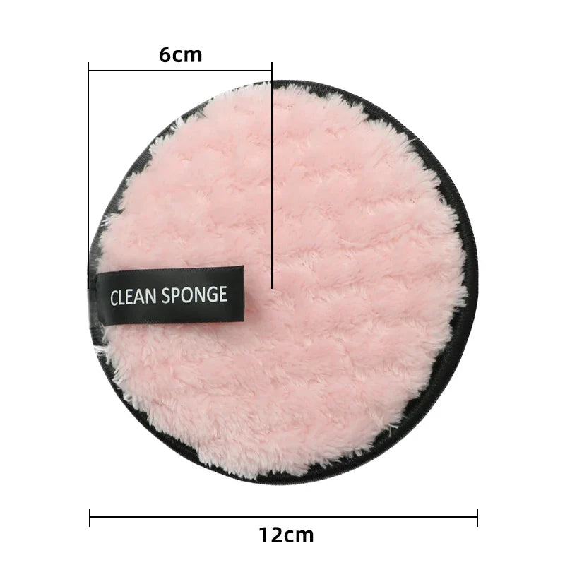 OGEYERO Reusable Makeup Remover Pads Cotton Wipes Microfiber Make Up Removal Sponge Cotton Cleaning Pads Tool