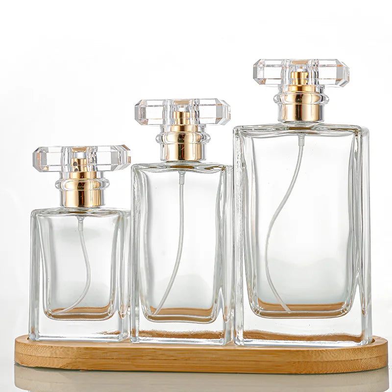 30ml Glass Perfume Bottles Empty Refillable Clear Travel Spray Atomizer Container Portable Perfume Bottle for Women Men Home Use