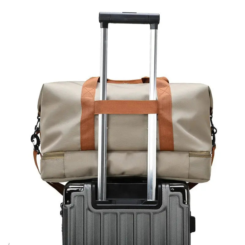 Gym Bag with Shoe Compartment