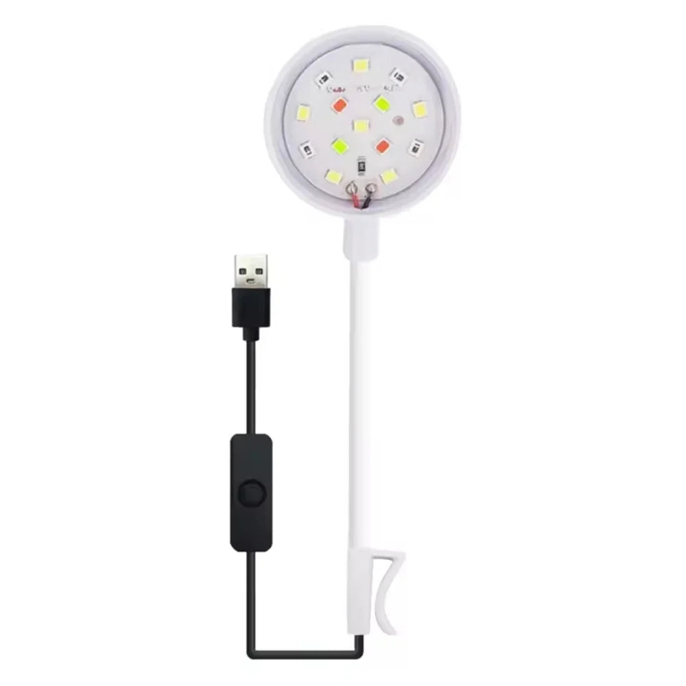 1PC Small Fish Tank Led Light Aquatic Grass Lighting Mini Fill Light Waterproof Aquarium Landscaping Accessories