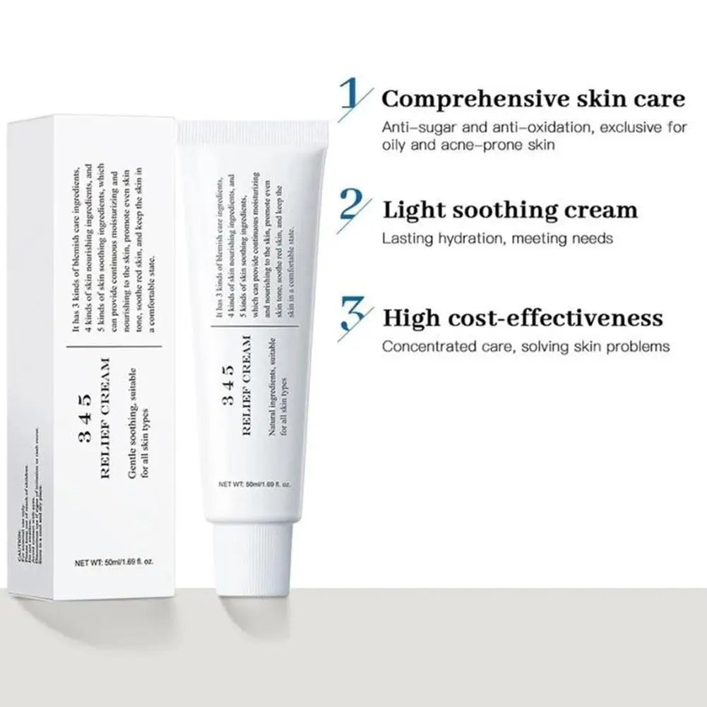 Relief Cream Nourishing Skin Improving Acne Marks Antioxidant Cream Address Blemishes Repairing Barrier Moisturizer Skin Care