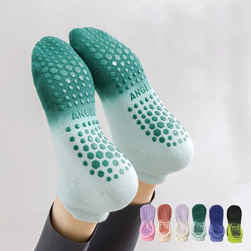 Non Slip Yoga Socks with Towel Grip