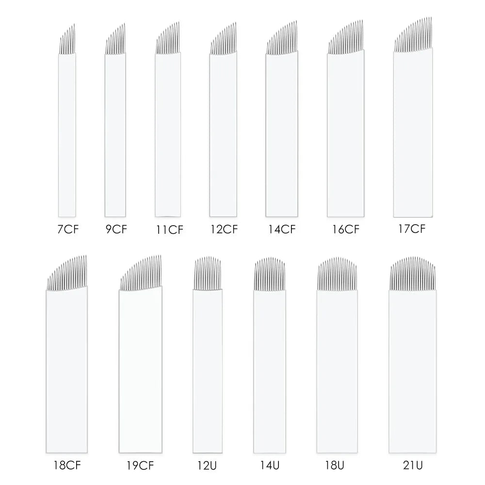 BMX 0.25mm Nano blades microblading needles Permanent Makeup Eyebrow Tattoo Needle Blade Microblade 3D Embroidery