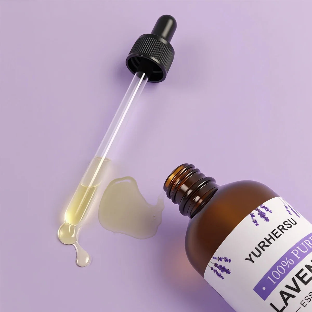 High Strength Lavender Oil for Aromatherapy, Relieves Stress & Anxiety, Promotes Deep Sleep & Healing
