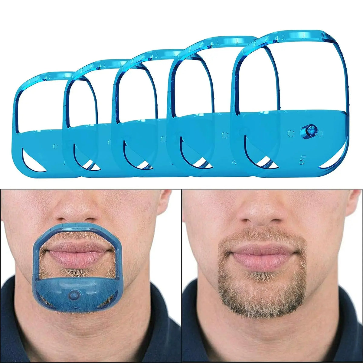 Men Beard Styling Tool Goatee Shaving Template Beard Shaving Face Care Modeling Grooming Ultra-thin Edge Beard Comb