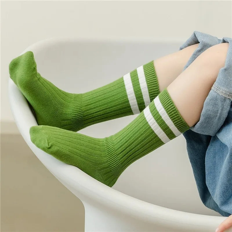 Kids' Striped Knee High Socks
