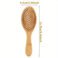 Marseilis Natural bamboo paddle comb air cushion comb scalp massage anti-static tangle free comb,Special for real hair wigs