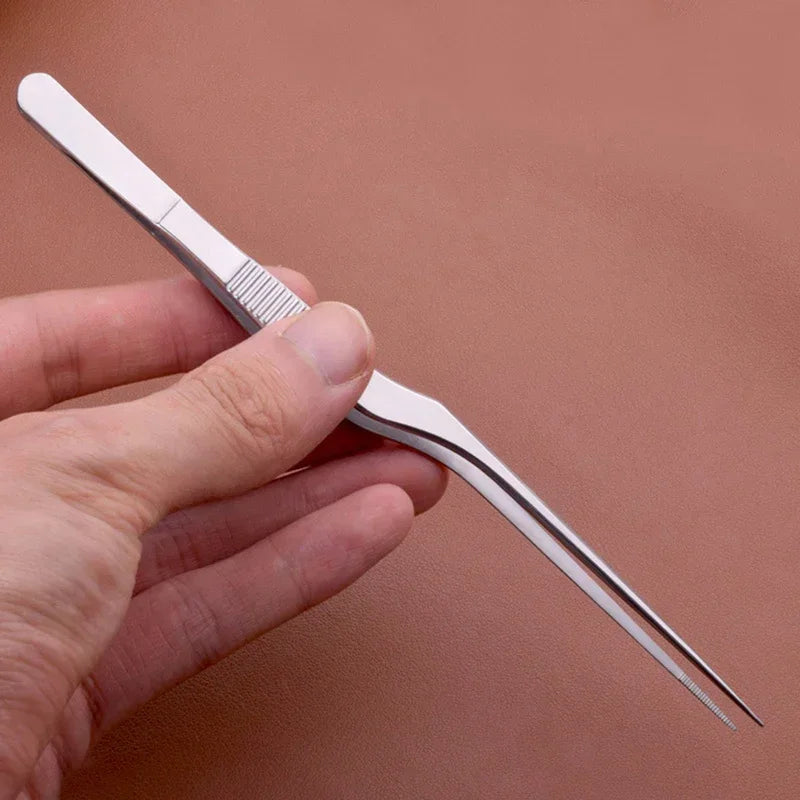 Eyelash Remover Cleaner Tweezer Ear Nose Earpick Wax Removal Forceps Angled Clamp Nasal Tool Curved Earwax Tweezers Clip