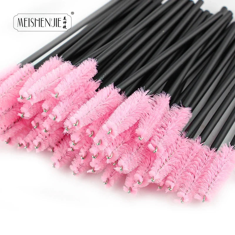 MEISHENJIE Hot Sale Eyelashes Brush Comb 5-50 PCS Eye Lashes Extension Mascara Wands Makeup Professional Makeup Beauty Tools