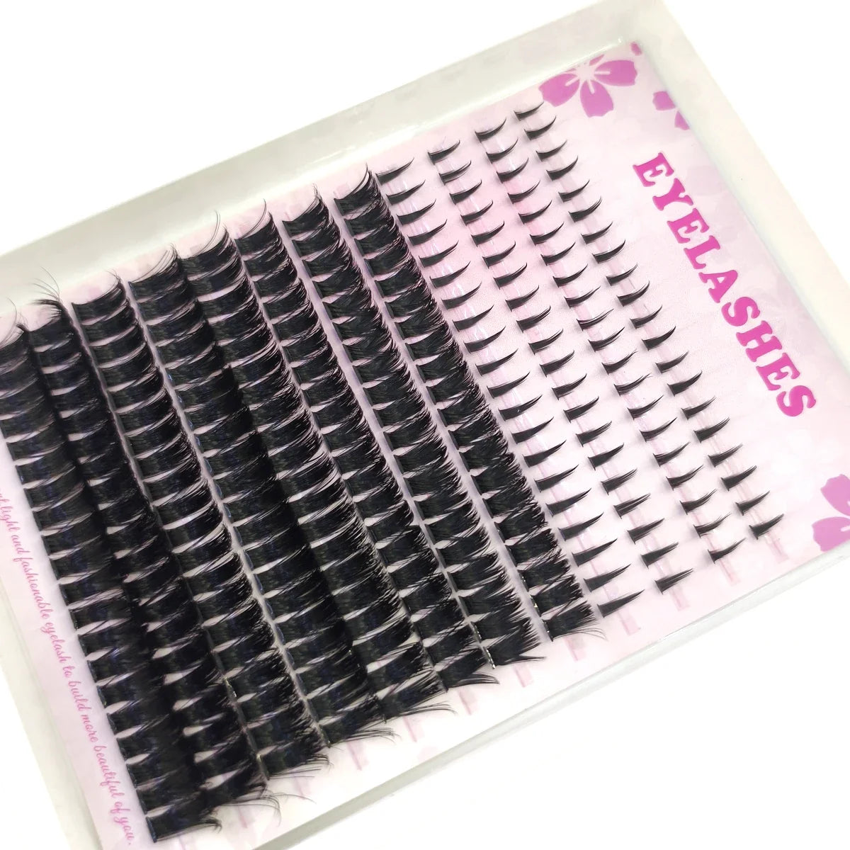 12rows Salon-Like Lash Clusters Kit DIY Eyelash  extension comic eyelash curler grou upper eyelashes Volume Fairy Eyelash