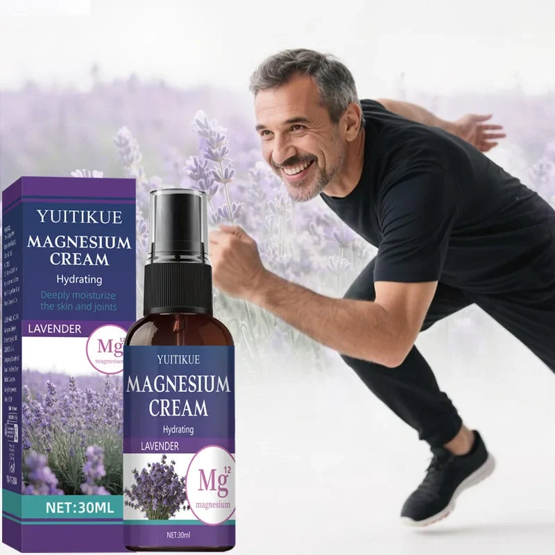 YUITIKUE Magnesium Care Spray 30ml - Joint & Muscle Soothing with Lavender, Fast Absorption, Travel Size for Active Lifestyles