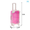 1Pc Simulation Mini Trolley Cases False Eyelashes Makeup Carrying Suitcase ABS Small Toiletry Box Women Travel Gift Box