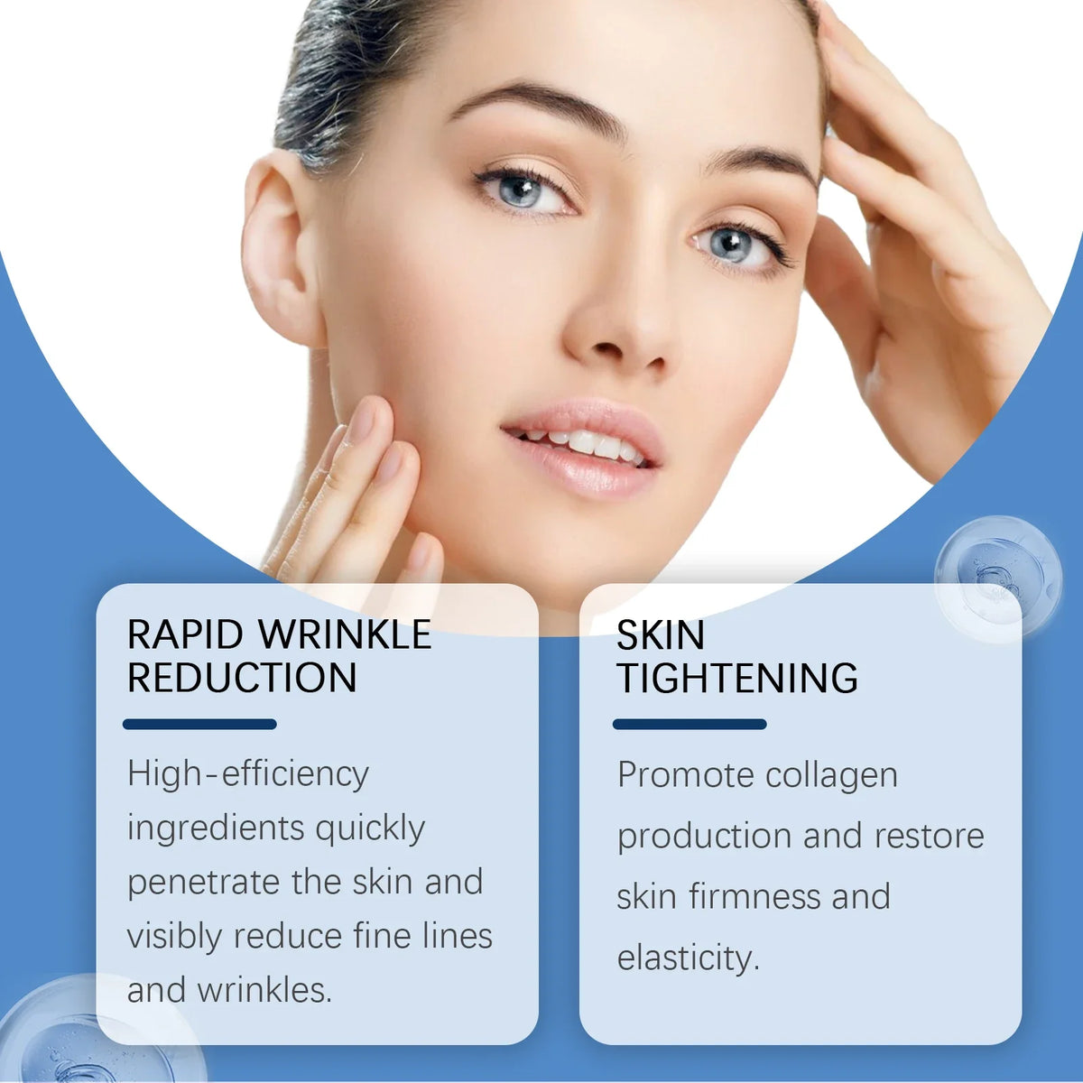 Firming and elastic essence gently nourishes elastic facial skin, shiny and silky moisturizing essence