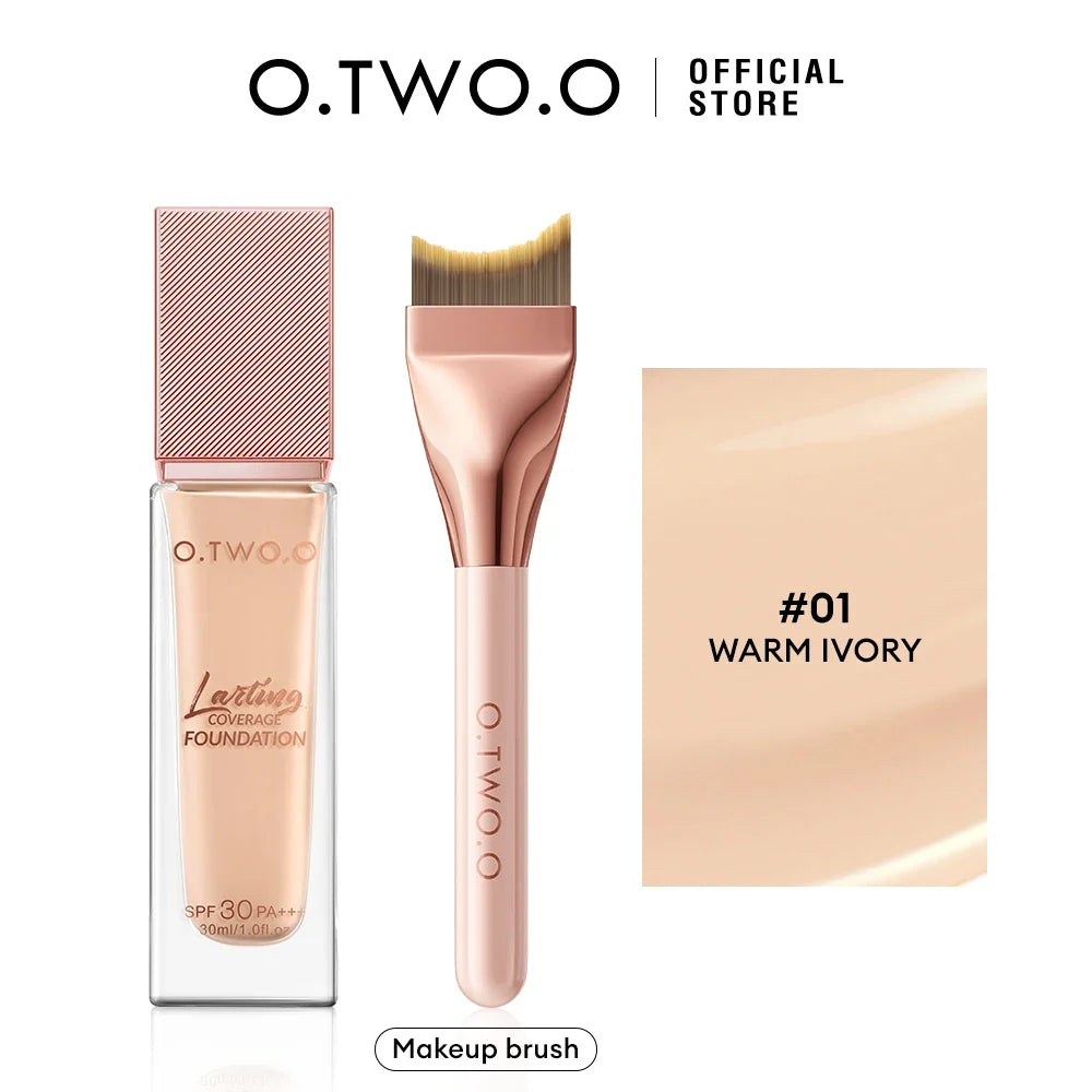 O.TWO.O Foundation Cream Makeup Brush Moisturizing Oil-Free Long-Lasting Waterproof Concealer Full-coverage Foundation Makeup