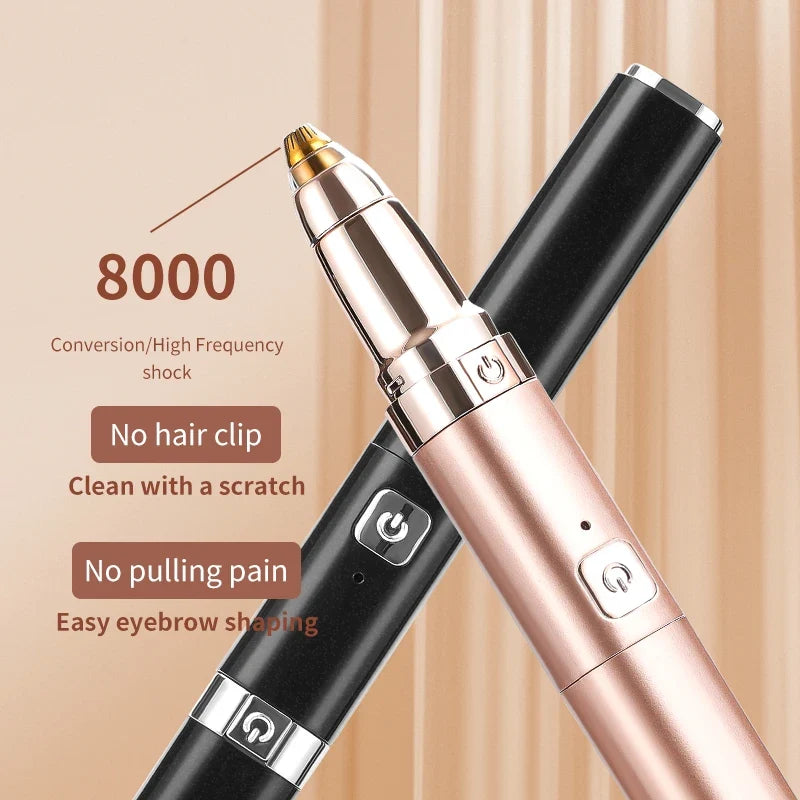 2026 New Electric Eyelash Curler 2-in-1 Dual Head USB Heated Lash Curling Iron Eyebrow Trimmer Beauty Tool for Home Travel