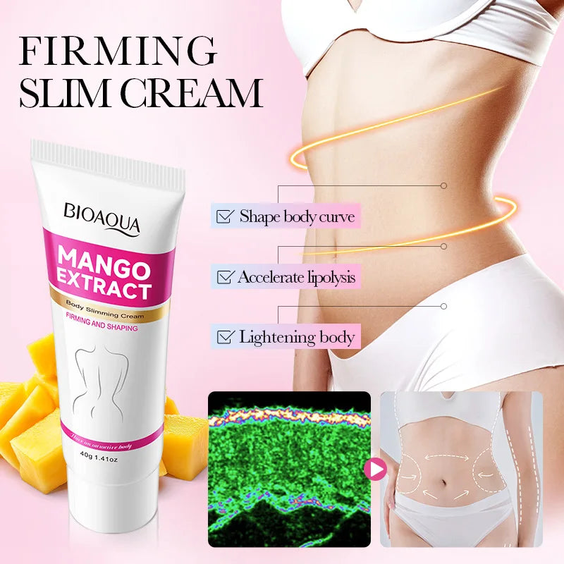 Fast Slimming Cream Weight Loss Remove Cellulite Sculpting Fat Burning Massage Firming Lifting Quickly Niacinamide Body Care 40g