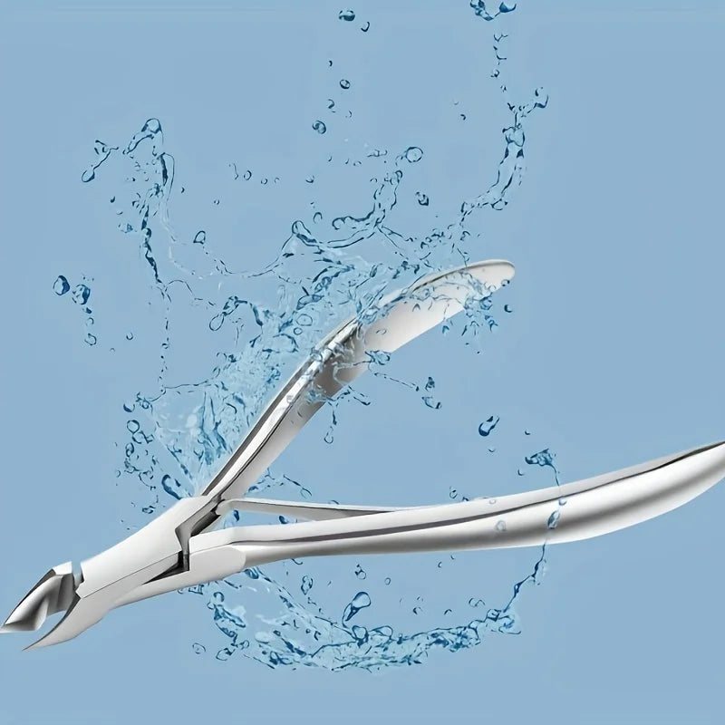 1pc Stainless Steel Cuticle Nipper, Single Piece Dead Skin Remover, Manicure Pedicure Tool, Unscented Nail Care Accessory