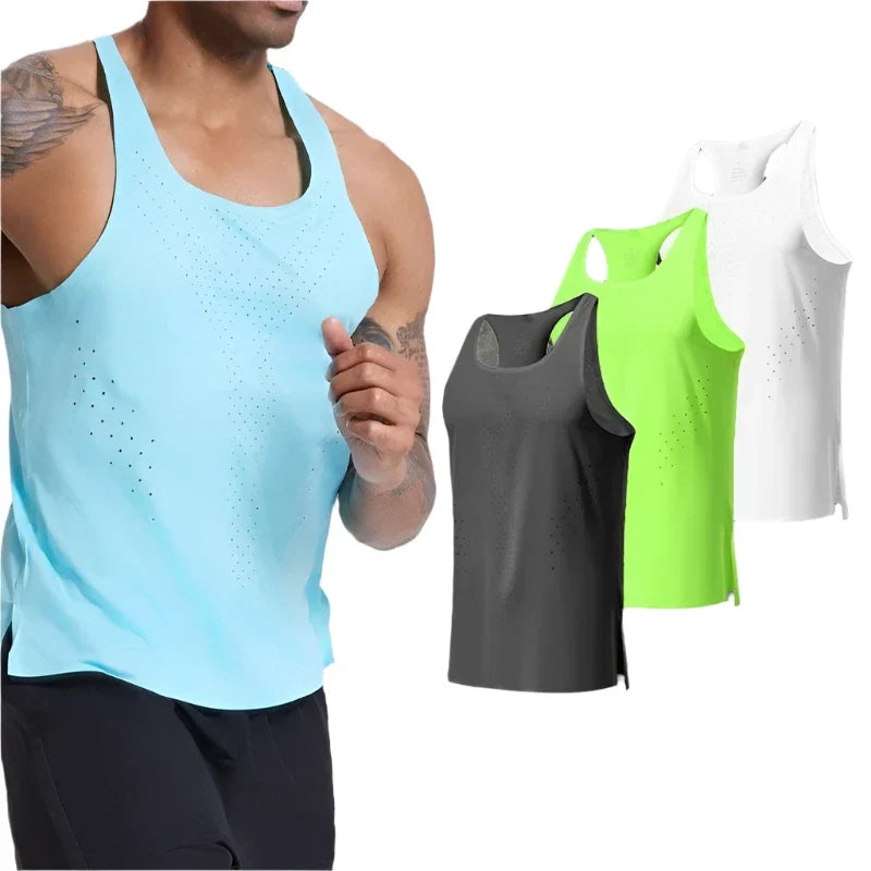 Men's Quick Dry Sleeveless T Shirt for Sports
