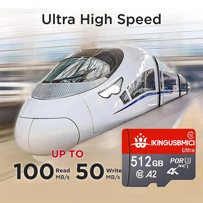Micro Memory Card SD Cards TF Cards Flash Card 32GB/256GB/16GB/64GB/512GB Wide Compatibility for Security Camera
