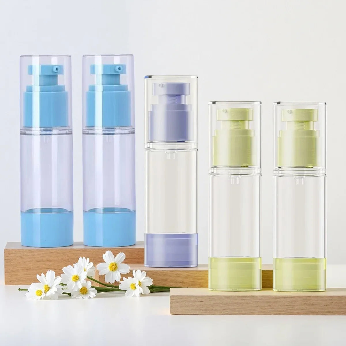 2/3pcs 3 color 30ml Plastic lotion vacuum bottle reusable simple Foundation make-up essence liquid Travel distribution bottle