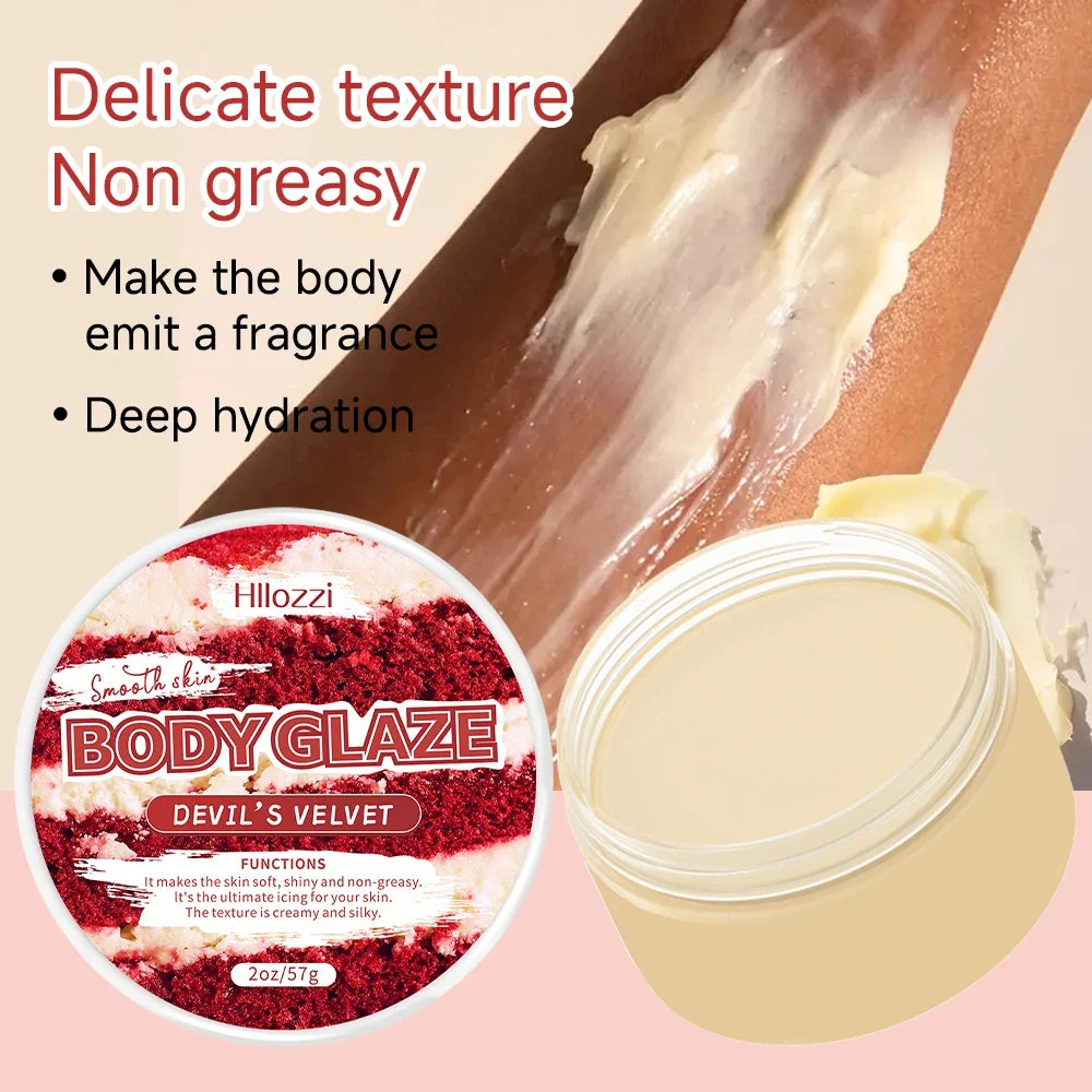 The Devil Velvet Body Oil and Gloss Set includes a free rollerball applicator for long-lasting hydration and moisturizing,