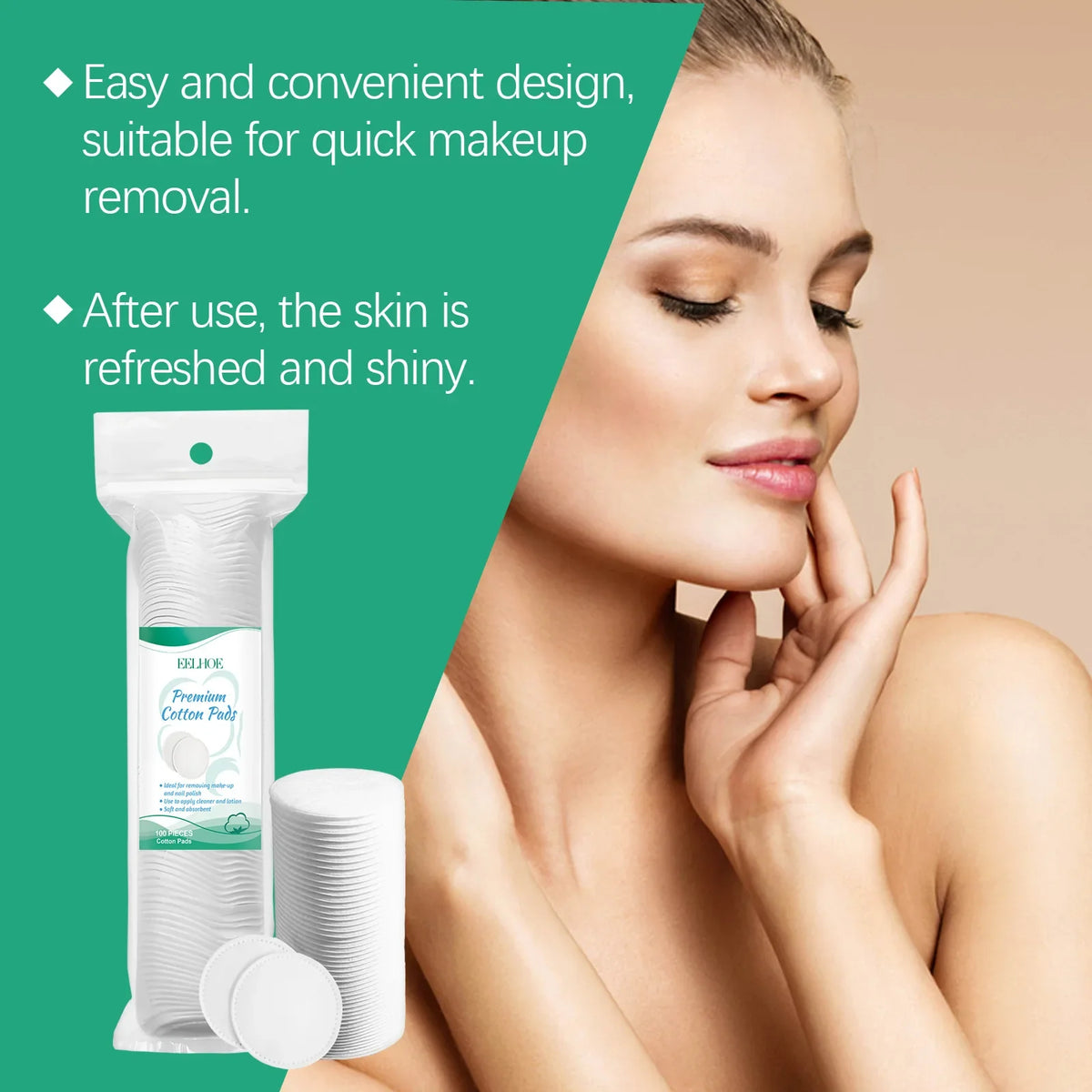 Moisturizing Facial Cleansing Oil Centella Skin Care Fresh Smooth Pore Cleaning Makeup Remover Pads Makeup Tools and Accessories