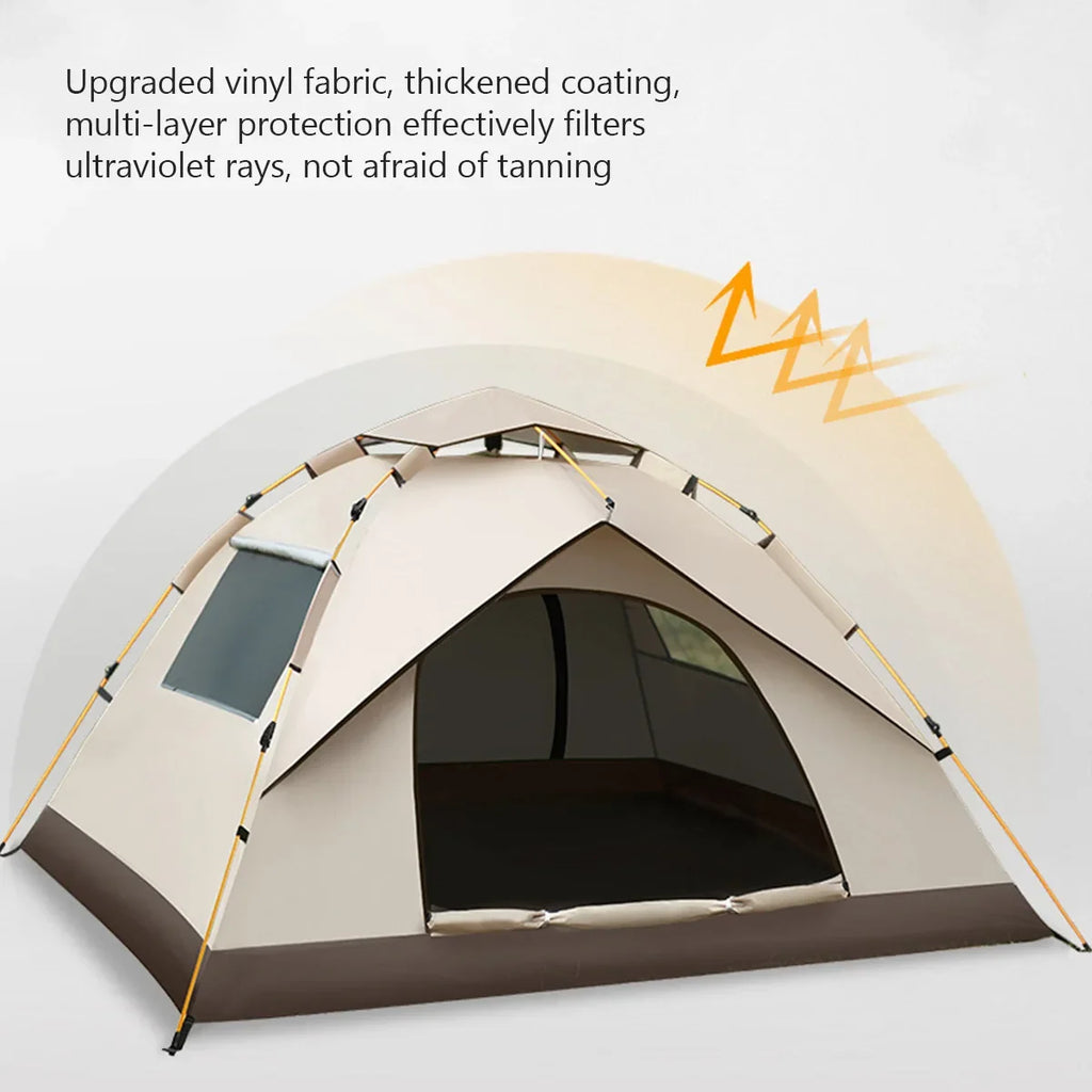 Outdoor Folding Camping Tent Portable Waterproof Sunshine-proof Automatic Easy Setup Tent For Camping Beach Picnic Barbecue