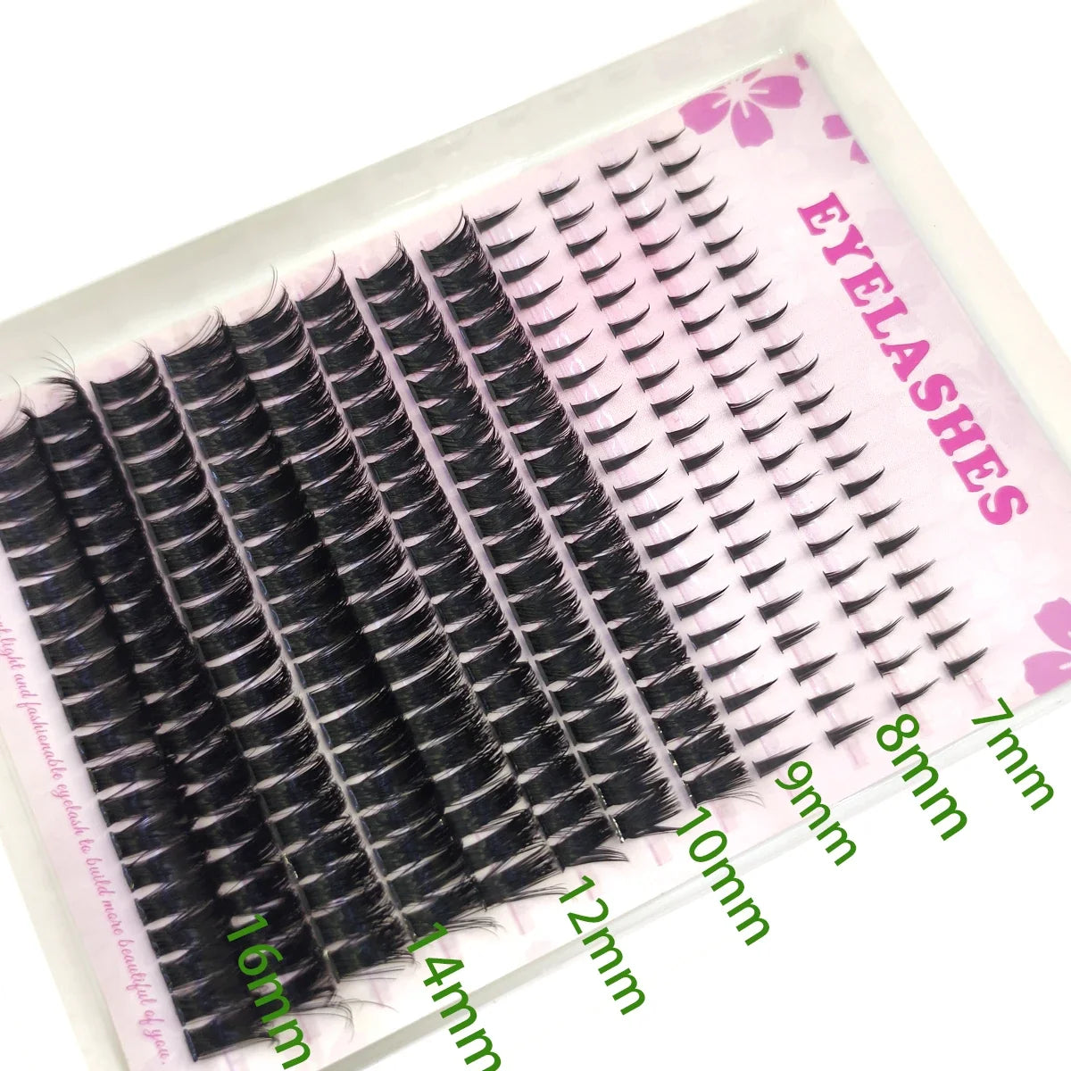 12rows Salon-Like Lash Clusters Kit DIY Eyelash  extension comic eyelash curler grou upper eyelashes Volume Fairy Eyelash