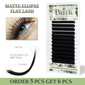 Befer Matte Ellipse Flat Lashes Extension Split-Tips Individual False Eyelash Mix8-15 Soft Ellipse Wires Professionals Supplies
