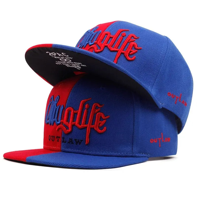 Thug Life Embroidery Snapback Baseball Cap for Streetwear Style