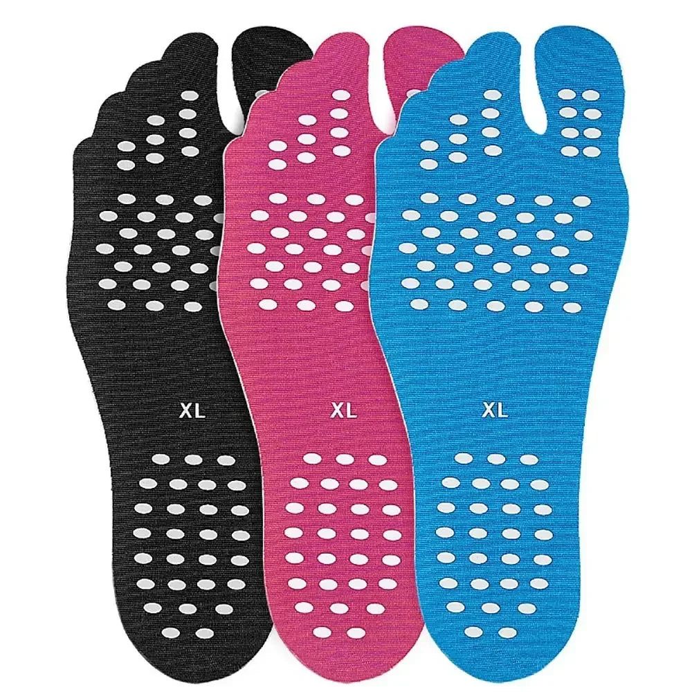 Beach Foot Pads Barefoot Adhesive Invisible Shoes Stick on Foot Pad Stickers Stick on Soles Anti-Slip Waterproof Foot Care Tool