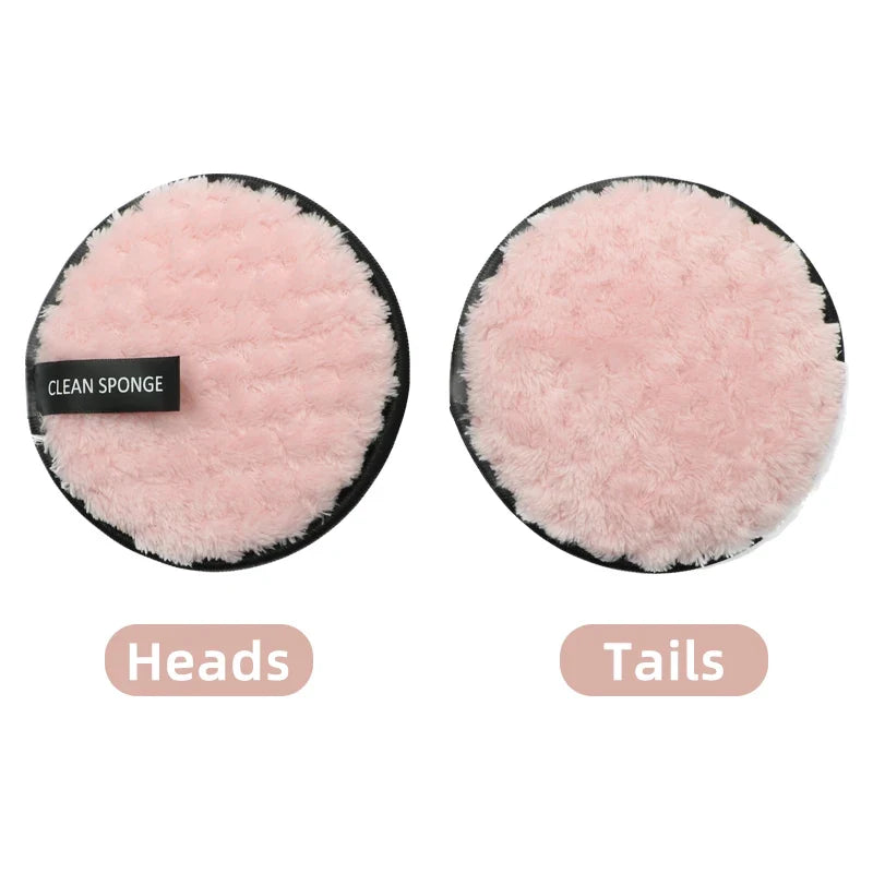 OGEYERO Reusable Makeup Remover Pads Cotton Wipes Microfiber Make Up Removal Sponge Cotton Cleaning Pads Tool