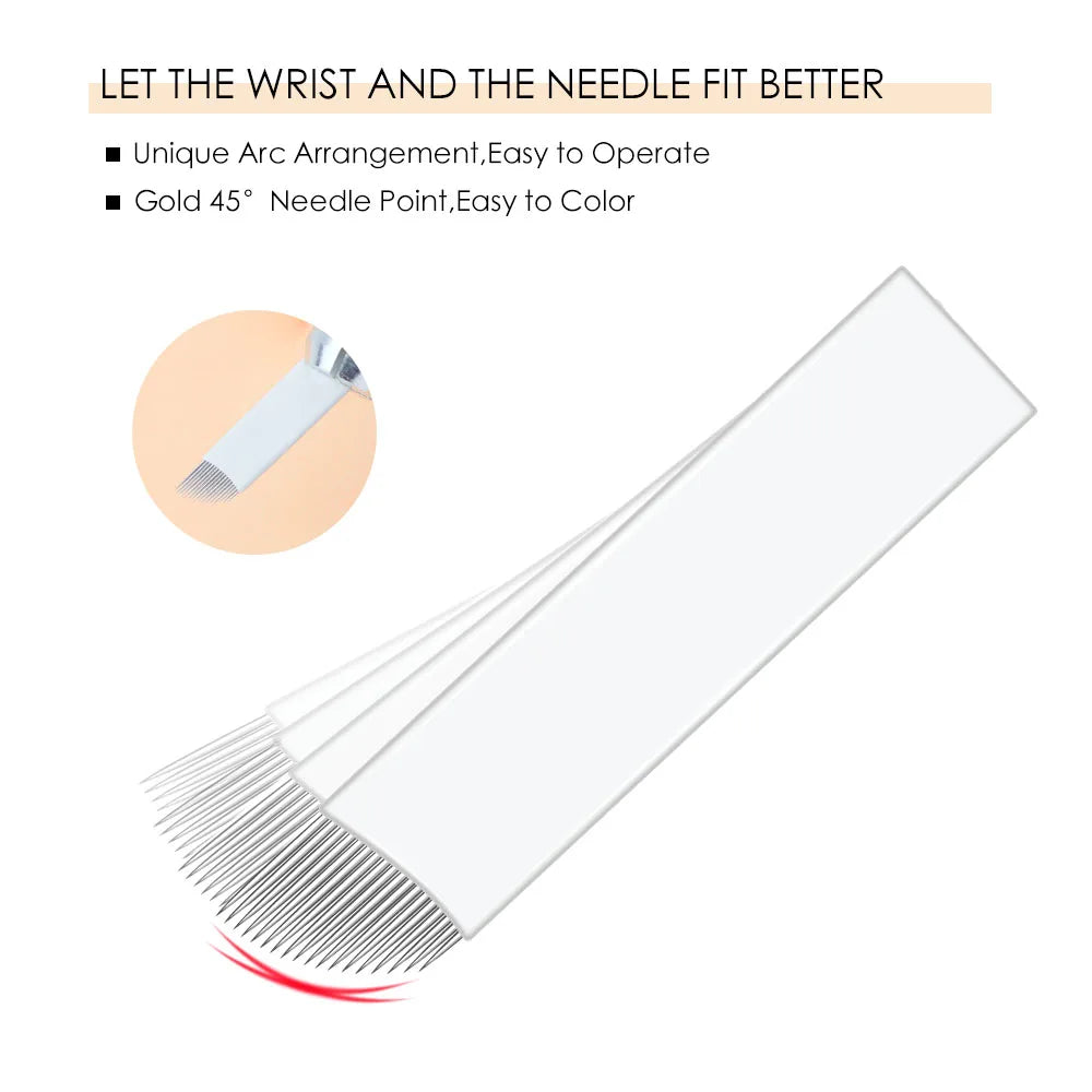 BMX 0.25mm Nano blades microblading needles Permanent Makeup Eyebrow Tattoo Needle Blade Microblade 3D Embroidery