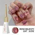 10ml Crystal Cat Eye's Magnetic Gel Nail Polish Reflective Glitter Cat Eye Gel Polish Nail Semi-permanent UV Gel Polish Manicure
