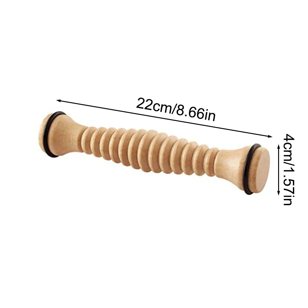 Wooden Massager Body Back Wooden Foot Roller, Foot Massager for Plantar Fasciitis, Stress Relief, Relaxation