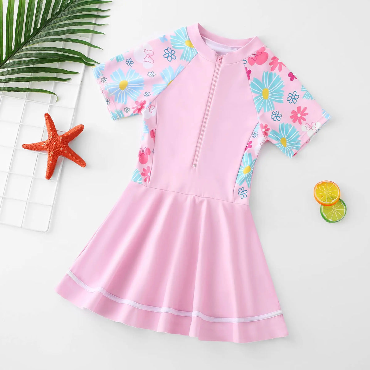 Girls' One Piece Swimsuits  Sizes Medium and Large