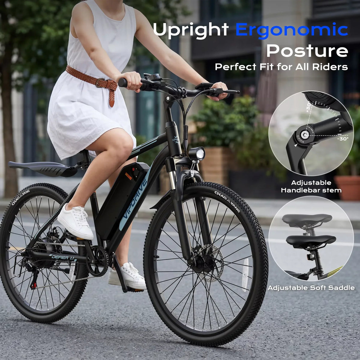 Electric Mountain Bike 750W Peak 48V Battery
