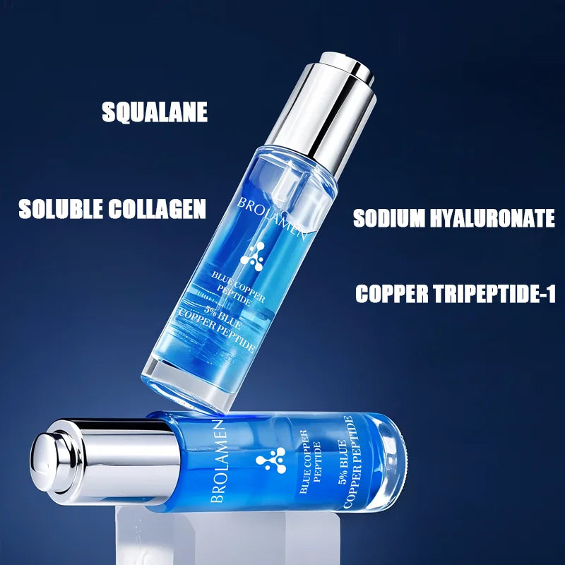 40ml 5% blue copper peptide concentrated anti wrinkle essence, anti-aging, reducing facial fine lines, refreshing texture