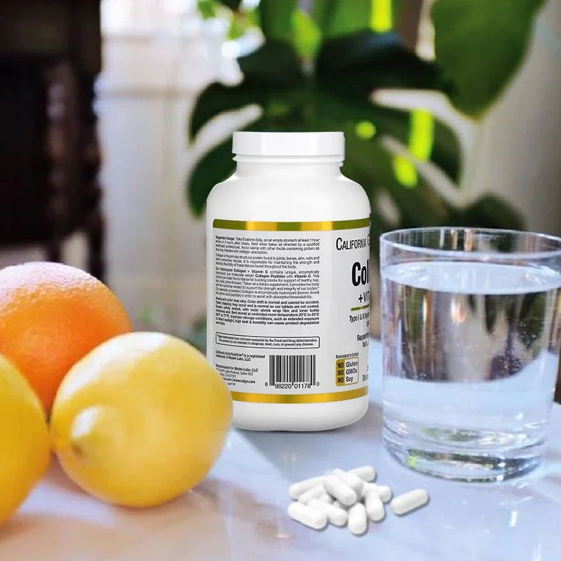 bcuelov Hydrolyzed Collagen Peptides - Nutritional Supplement for Healthy Hair, Skin and Nails