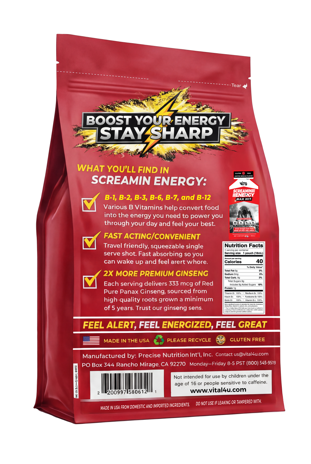 Screamin Energy Coffee Mocha