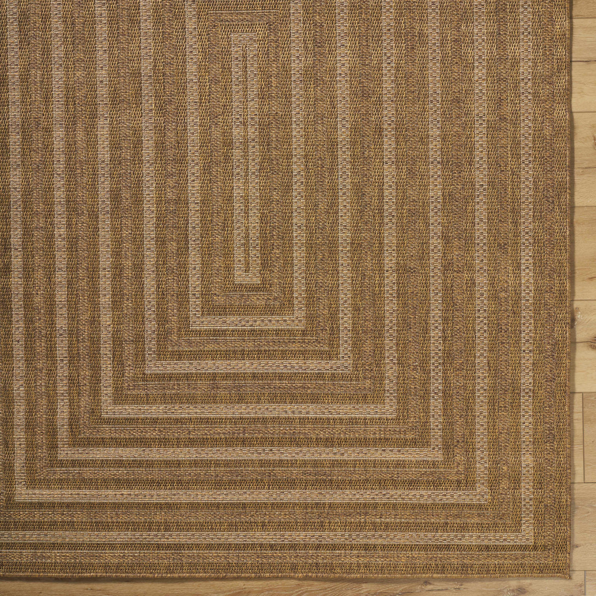 Dyami Flatweave Faux Jute Outdoor Rug