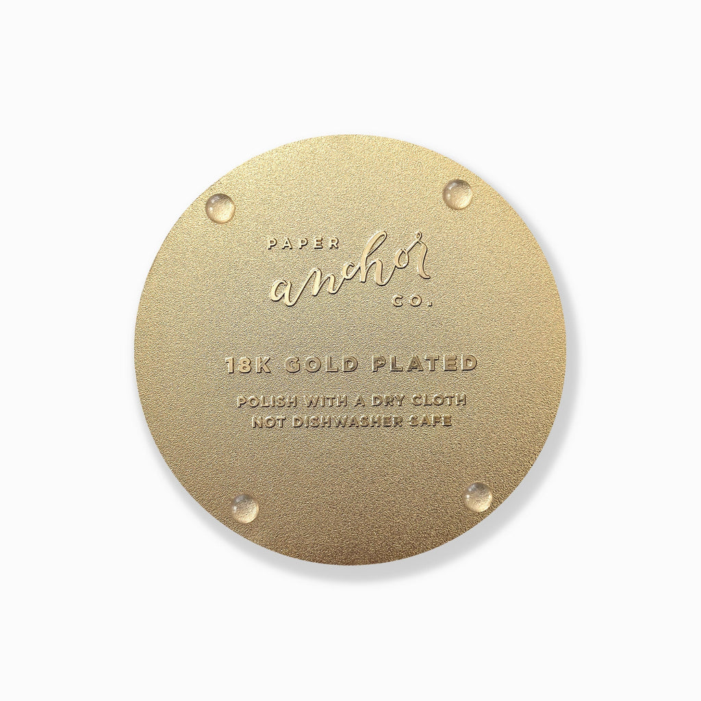 Lush Verte Gold Drink Coasters
