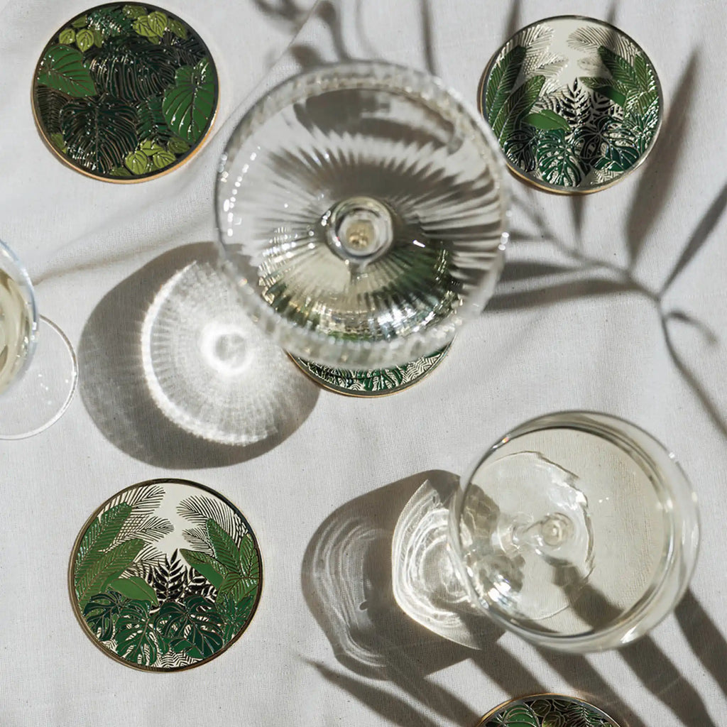 Lush Verte Gold Drink Coasters