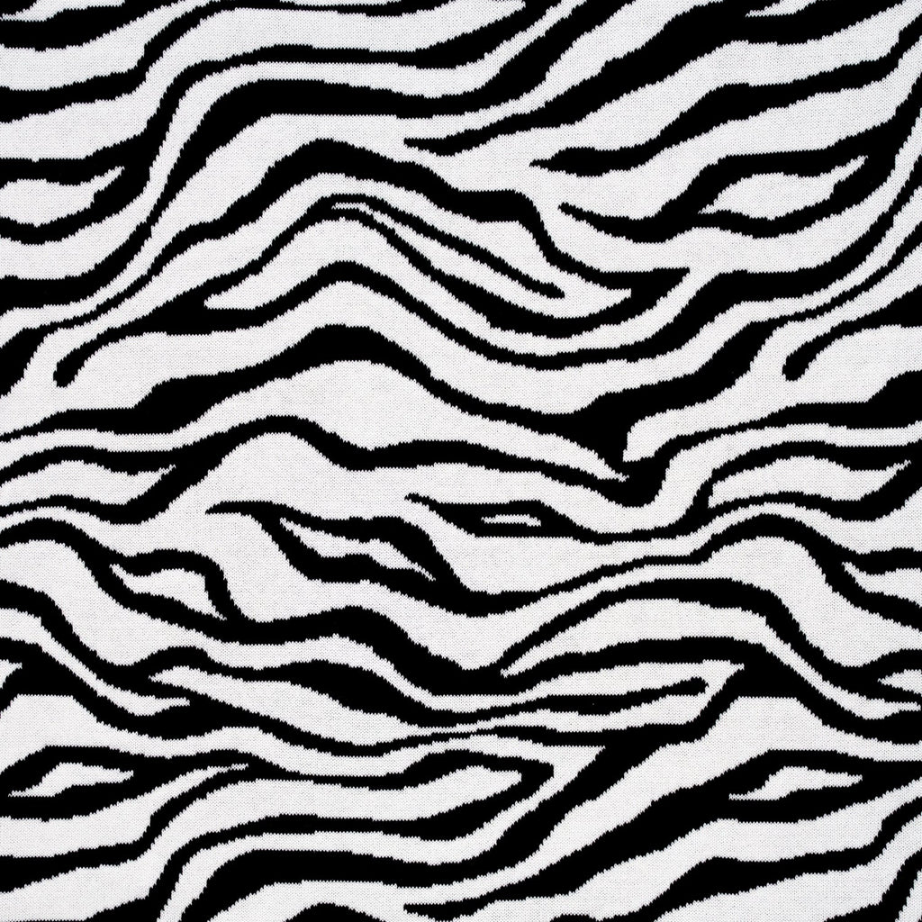 Baby Zebra Jacquard Knit Blanket