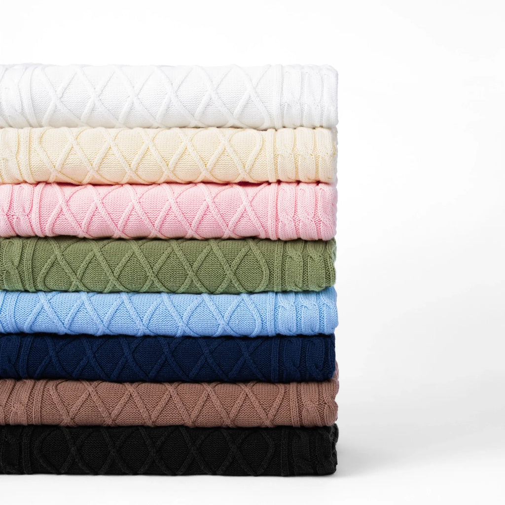 Cable Knit Baby Sleep Sack in Mocha