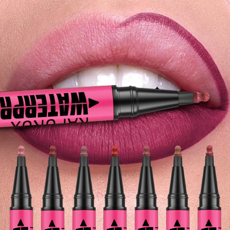 1PC Liquid Matte12-Color Lipliner Pencil Waterproof Plumping Stain Lipstick Natural Lip Liner Outline Lips Contour Makeup