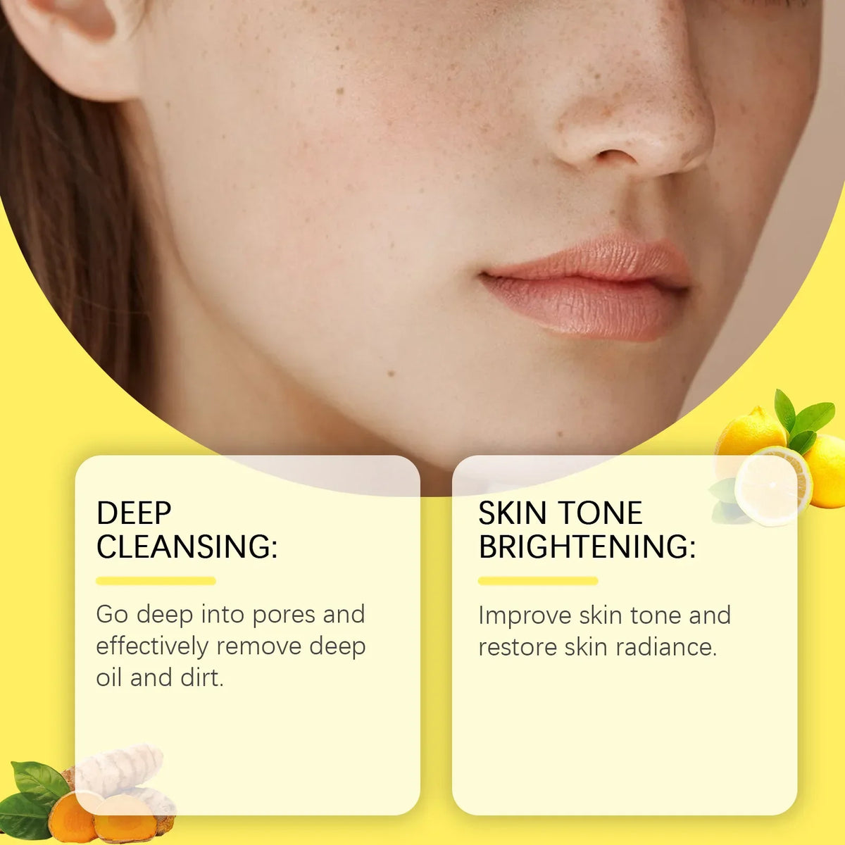 Turmeric Kojic Acid Cleansing Pads Exfoliating Pads Removing Dead Skin Shrink Pores Smooth Brightening Skin Face Cleansing