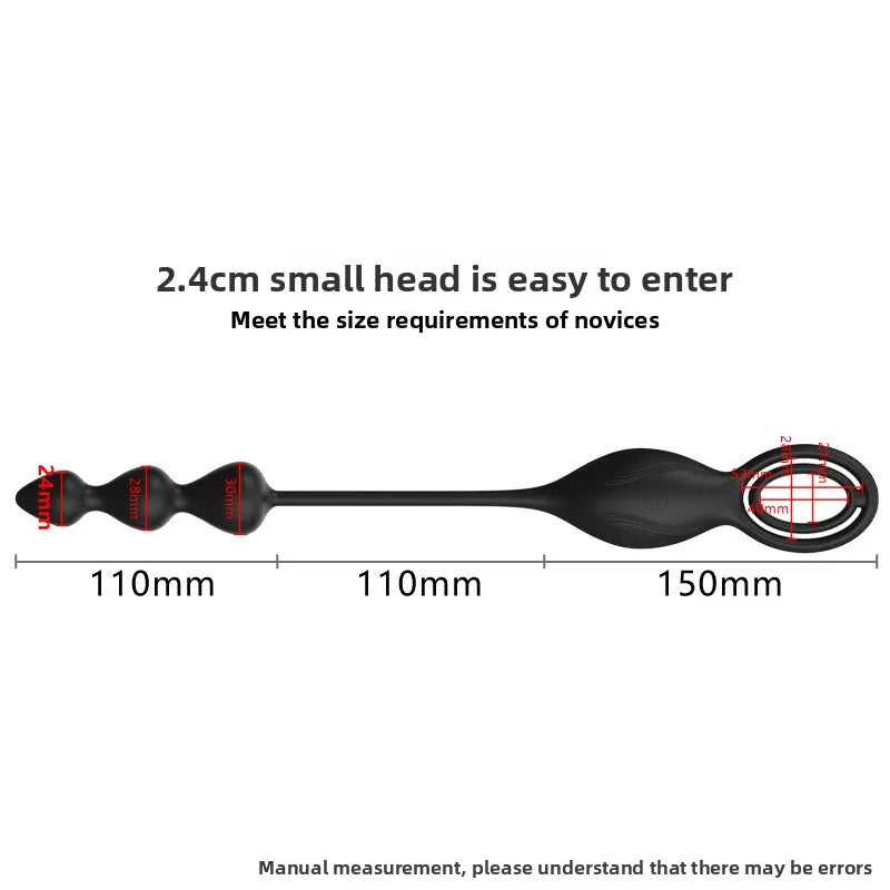 Anal plug prostate massage wireless remote control vibration charging movement soft silicone silent wear single men out